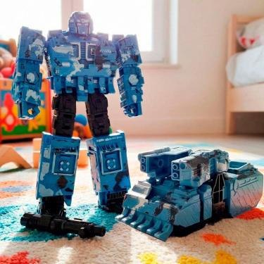 Imagem de Brinquedo Soldado Robô Acessórios Transforma Carro Militar