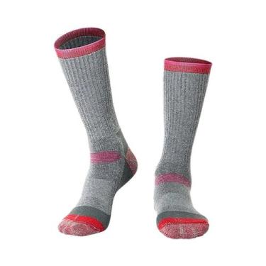 Imagem de Meias Térmicas Unissex De Lã Merino Para Esqui, Caminhada E Esportes A