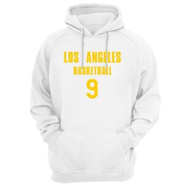 Imagem de Blusa Moletom Capuz Basquete Los Angeles Basketball número 9 - Loja Cl