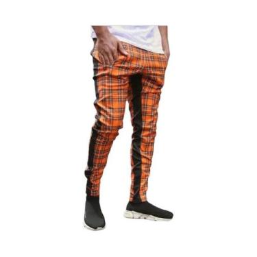 Imagem de Calças Jogger Masculinas Pretas Justas, Roupas Casuais Para Esportes, 