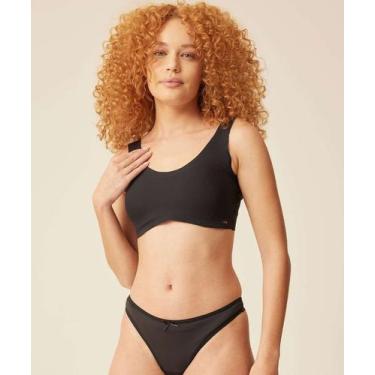 Imagem de Sutiã Top Sem Bojo Sem Costura-08038 - MARISA, 46, Preto