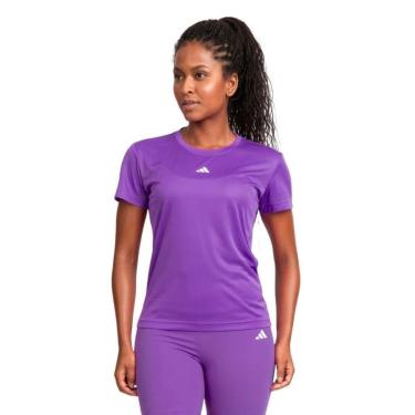 Imagem de Camiseta Adidas Treino Básica Feminina - Roxo 2GG-Feminino