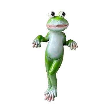 Imagem de Gralara Estatueta de Sapo para Vaso de Plantas, Decoração para Casa e Jardim, Escultura Animal para Mesa ou Cerca, Style D