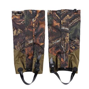 Imagem de Polainas de perna de neve à prova d'água ao ar livre durável capa de perna respirável para caminhadas escalada caça camuflagem cor 40 cm 15,7 pol. Oxford poliéster tafetá TPU um