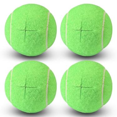 Imagem de Bolas de tênis Walker pré-cortadas para andadores, 4 peças, pernas, bolas deslizantes pré-cortadas universais, revestimentos deslizantes de feltro de longa duração para pernas de móveis e proteção do