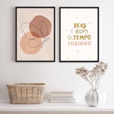 Imagem de Quadros Borboleta 33x24cm Moldura Preta