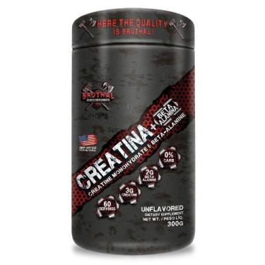 Imagem de Creatina Monohidratada com Beta Alanina 300g Bruthal Sem Sabor - Bruth