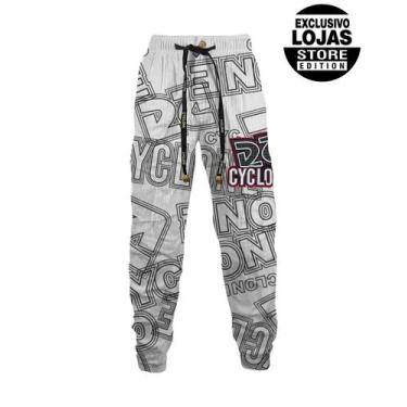 Imagem de Calça Cyclone Veludo Giant Letters, Branco, Preto, M