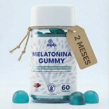 Imagem de Melatonina Gummy 2 Meses 60 Gomas Mastigável Sabor Frutas Vermelhas 210mcg Capfy Nutrition