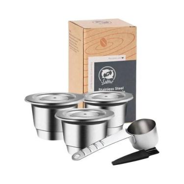 Imagem de Cápsulas De Café Reutilizáveis Em Aço Inoxidável Para Nespresso Essenz