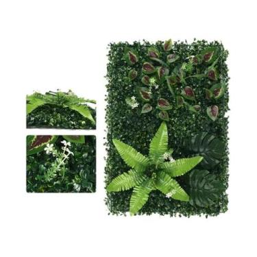 Imagem de Painéis De Parede De Plantas Verdes Artificiais 3D, Grama Falsa Biônic