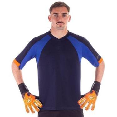 Imagem de CAMISA M/C GOLEIRO GUARDIAO 04491-MAL - AZUL MARINHO/AZUL P-Masculino