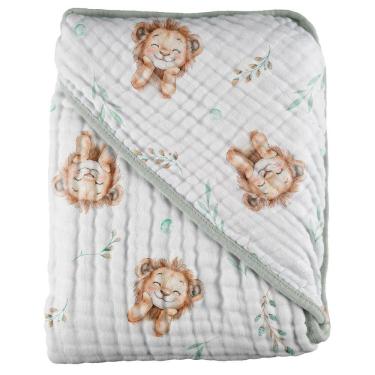 Imagem de Toalha de Banho Bebê Soft Com 3 Camadas De Fralda Baby Joy