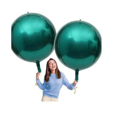 Imagem de Balões De Alumínio Dourado, Prateado, Verde E Vermelho De 32 Polegadas