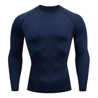 Imagem de Camiseta Esportiva Masculina De Compressão De Secagem Rápida Com Manga