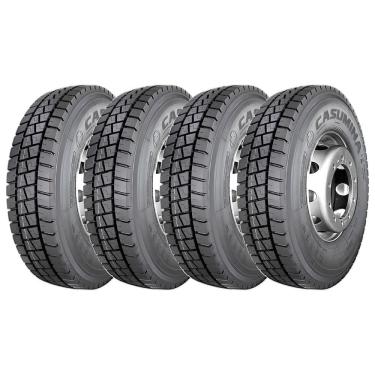 Imagem de KIT 4 Pneus Casumina BS667H 10.00-20 Aro 20 146/143L TT 18 Lonas Borrachudo