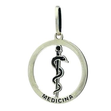 Imagem de Pingente em Prata 925 Medicina - Joia com Certificado de Garantia - Ju
