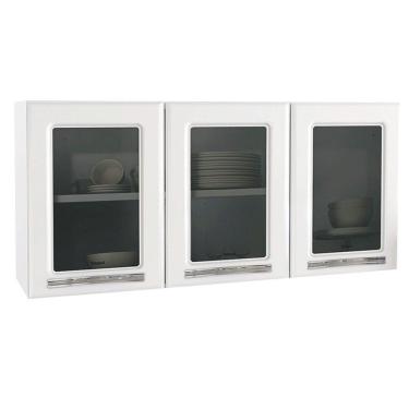 Imagem de Armário Aéreo Triplo Médio Esmeralda 820007-01 Telasul Branco