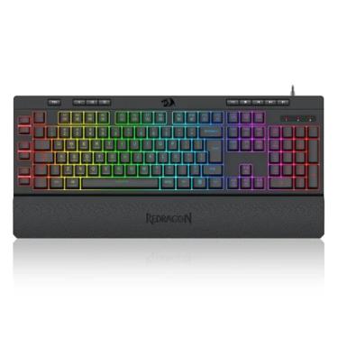 Imagem de Teclado Usb Gamer Shiva RGB Redragon Abnt2 Preto - K512RGB V2