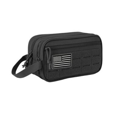 Imagem de Bolsa Tática Masculina Molle Para Higiene Pessoal, Kit EDC, Pequena Ne