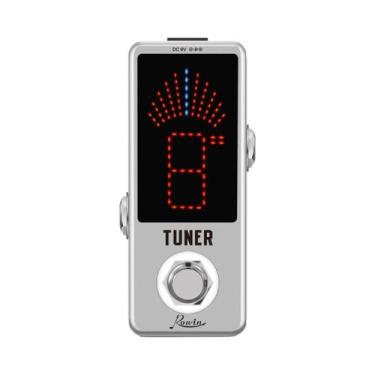 Imagem de Afinador Cromático Mini Para Guitarra Com Display LED E Pedal True Byp