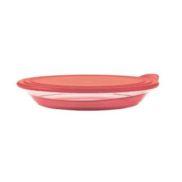 Imagem de Tupperware Tigela Elegância 1,5L Baixa Laranja - Linha Elegância