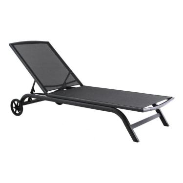 Imagem de Espreguicadeira Alum Com Rodas Just Home Collection