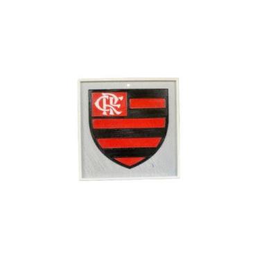 Imagem de Mini Quadro Moldura Presente Personalizado Escudo Flamengo