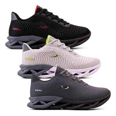 Imagem de Kit 3 Tênis Masculino Exercício Funcional Academia Corrida Confortavel