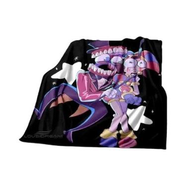 Imagem de Cobertor Digital Circus Cartoon De Flanela Quente E Confortável Para S