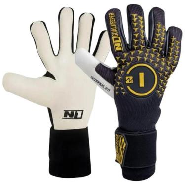 Imagem de Luva de Goleiro Profissional N1 Scorpius 2.0 - N1 Goalkeeper, Preto, D