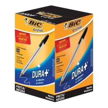 Imagem de Caneta Esferográfica Bic Cristal 50 Unidades, Preta