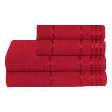 Imagem de Kit Toalha de Banho e Rosto Premium - Alta Absorção e Cores Alegres - 