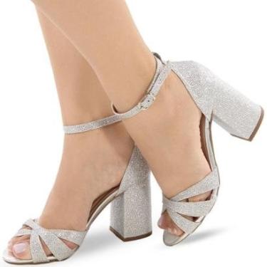 Imagem de Sandália Re&Ton Salto Bloco Grosso Feminina BL53-Feminino