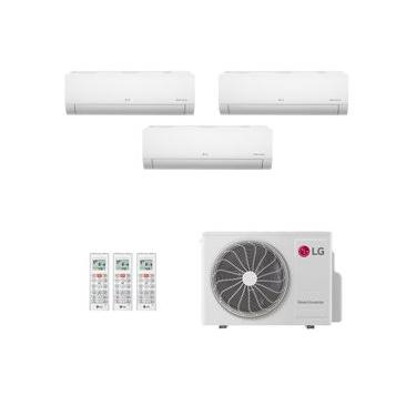 Imagem de Ar-Condicionado Multi Split Inverter LG 36.000 (1x Evap HW 9.000 + 1x Evap HW 12.000 + 1x Evap HW 18.000) Só Frio 220V