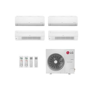 Imagem de Ar-Condicionado Multi Split Inverter LG 48.000 (2x Evap HW 7.000 + 2x Evap Cassete 1 Via 18.000) Só Frio 220V