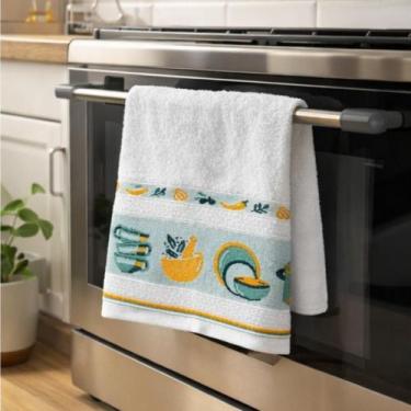 Imagem de Pano De Prato DeCozinha Estampado 65cm x 48cm Toalha Linha Copa Gourme