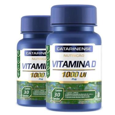 Imagem de Kit 2 Vitamina D 1000Ui Catarinense 30 Cápsulas