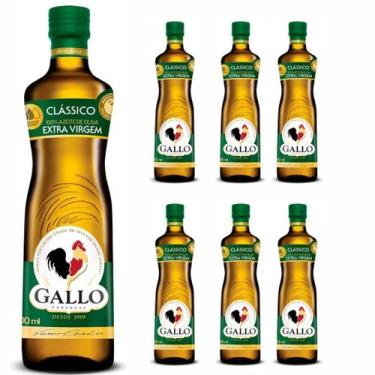 Imagem de Azeite De Oliva Extra Virgem Gallo Kit 6 Unidades De 500ml