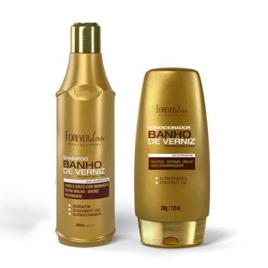 Imagem de Kit Shampoo e Condicionador Banho de Verniz 200g - FOREVER LISS