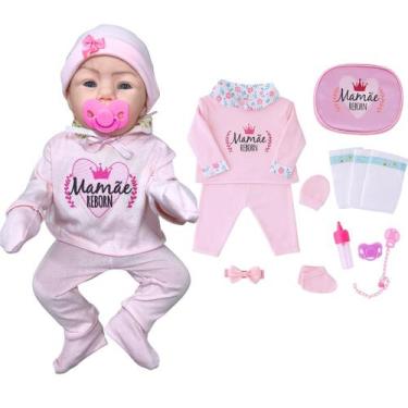 Imagem de Boneca Bebê Reborn Bolsa Mamãe Reborn Enxoval Completo