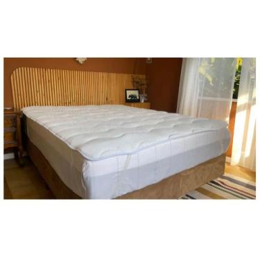 Imagem de Capa Pillow Top Para Cama Casal - Fibrasca, Branco, Casal