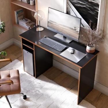 Imagem de Escrivaninha Hunder 115cm com Nicho e Suporte para CPU Mesa para Compu