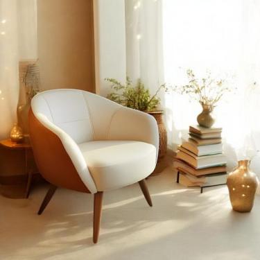 Imagem de Poltrona Lerida Estofada Para Salas De Estar E Recepções De Escritório