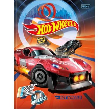 Imagem de Caderno Brochura Costurado Universitário Grande Hot Wheels 48 Folhas -