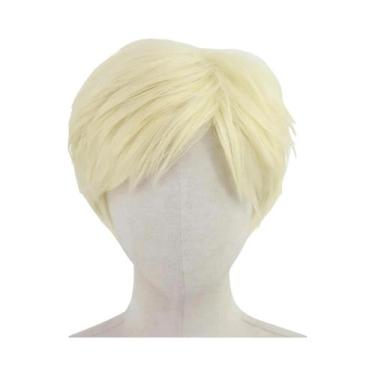 Imagem de Peruca Cosplay Curta Marrom Em Camadas Para Homens E Mulheres, Resiste