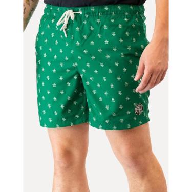 Imagem de Short Original Penguin Masculino D'Água Logo Print Verde-Masculino