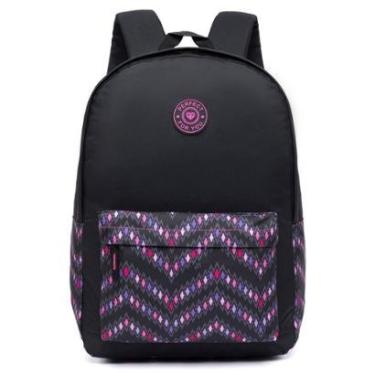 Imagem de Mochila Feminina Resistente Casual Espaçosa Escolar 15 Litros-Feminino