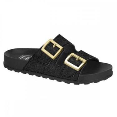 Imagem de Chinelo Moleca 5436.401 Gliter Fivelas Feminino-Feminino