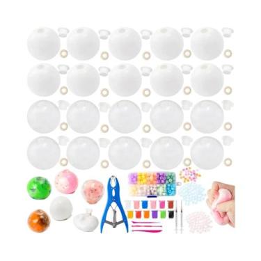 Imagem de Kit DIY De Bolas Anti-stress 28 Peças: Base Vazia Para Figuras E Minia